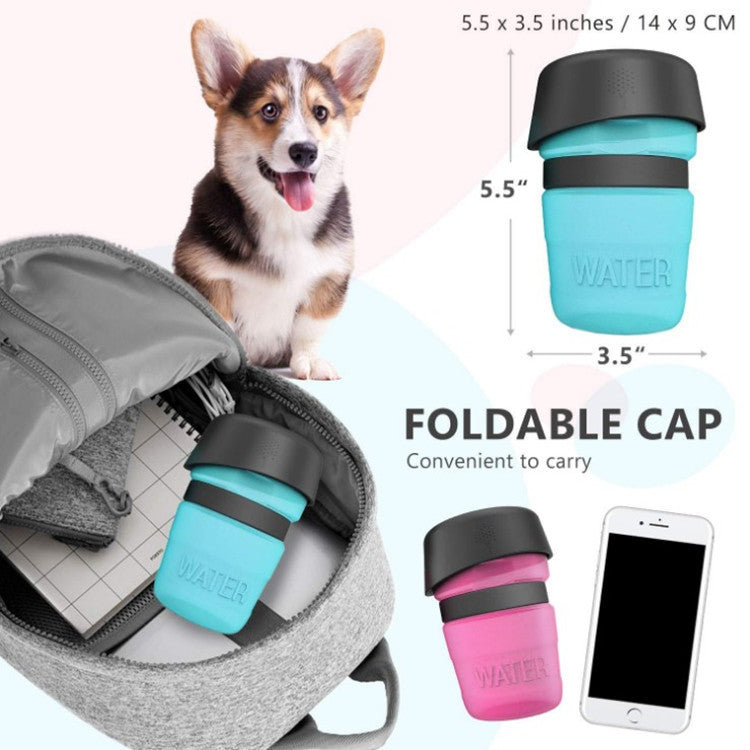 Portable Dog Travel Water Bottle ABS and PC with Silicone Seal