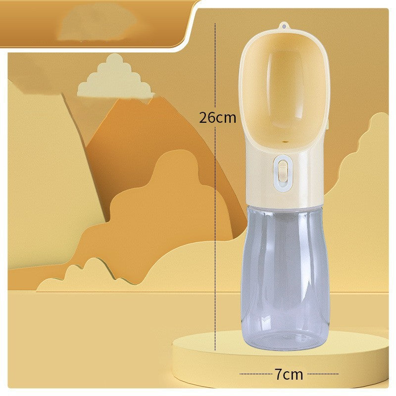 Portable Dog Water Bottle with Drinking Bowl for Outdoor Travel