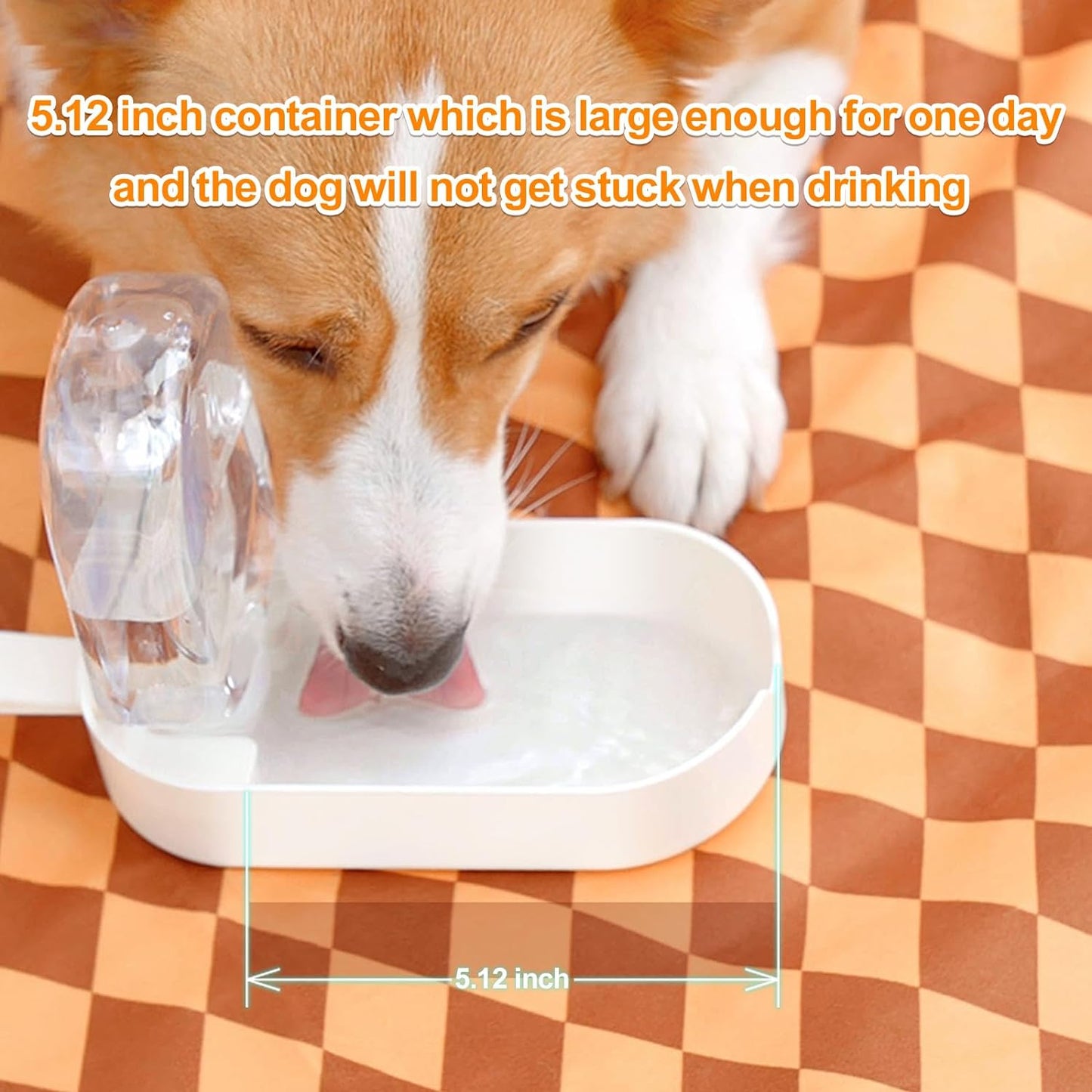 2-in-1 Portable Dog Water Bottle and Food Container for Travel