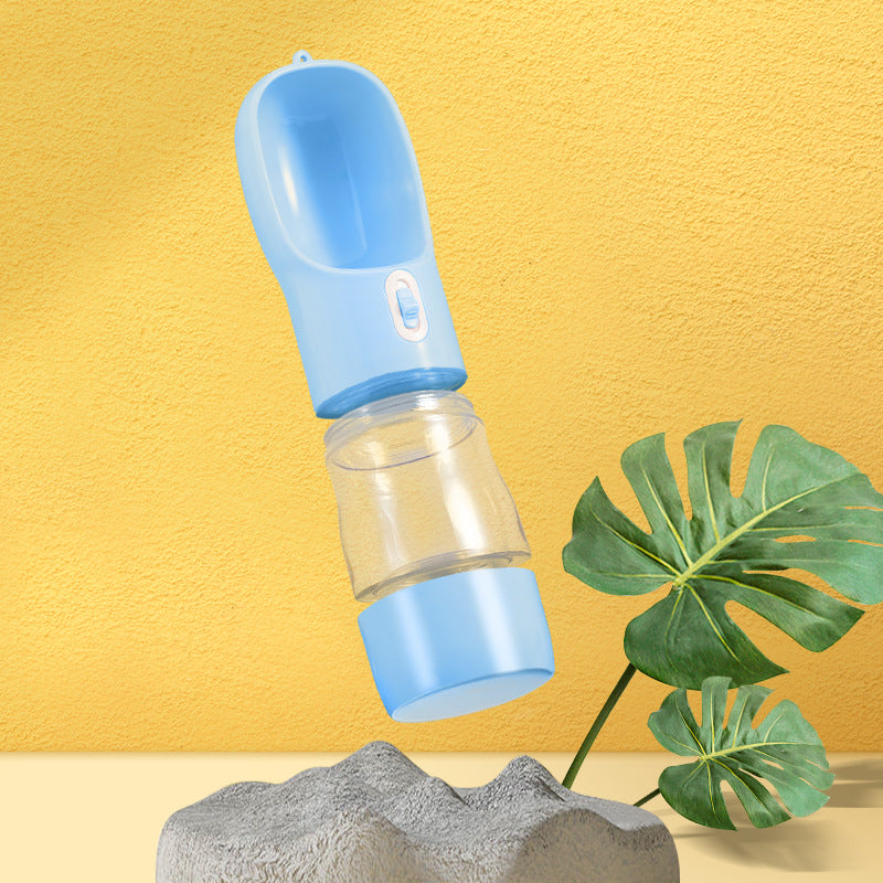 Portable Dog Water Bottle with Drinking Bowl for Outdoor Travel