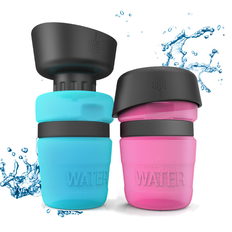 Portable Dog Travel Water Bottle ABS and PC with Silicone Seal