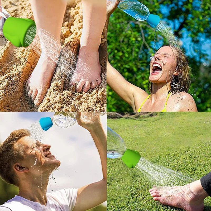 Silicone Pet Bath Sprayer Nozzle for Water Bottles Cats and Dogs