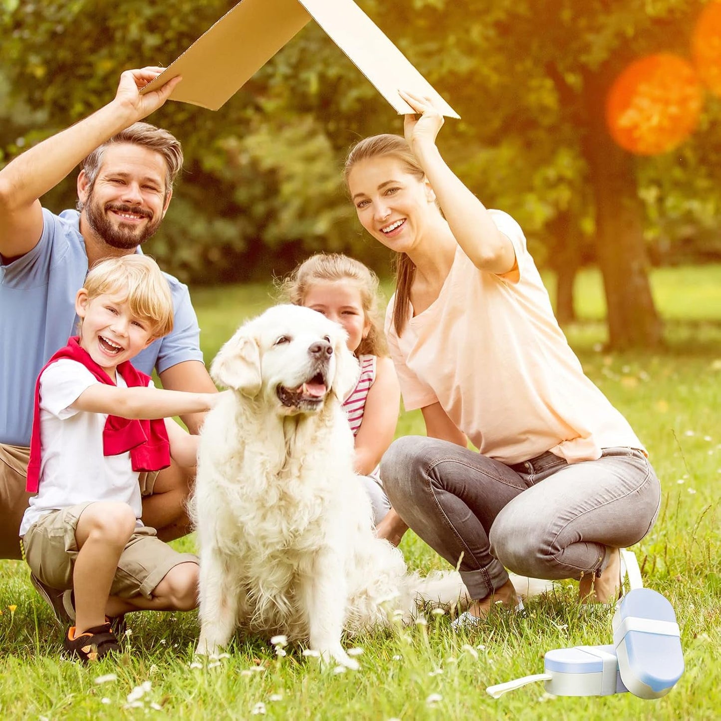 2-in-1 Portable Dog Water Bottle and Food Container for Travel