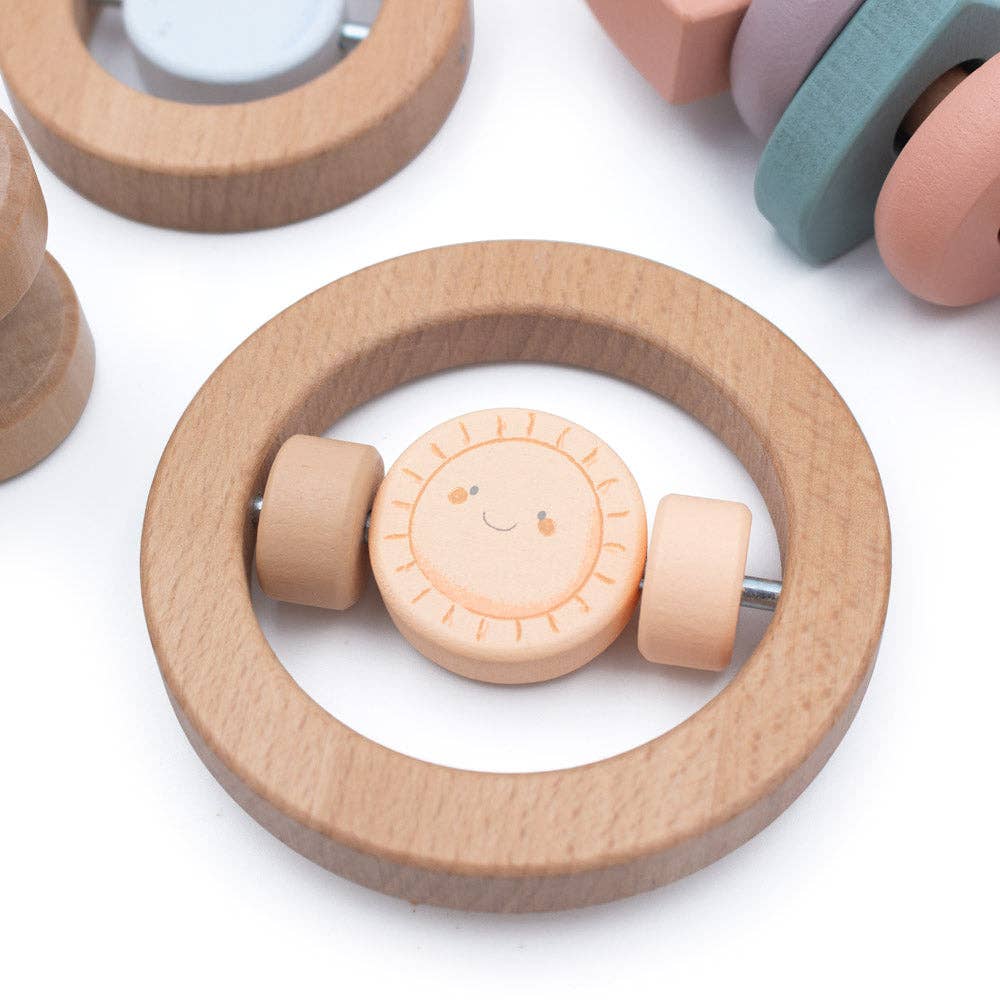 Wooden Baby Gift Set – Montessori Newborn Toy Set