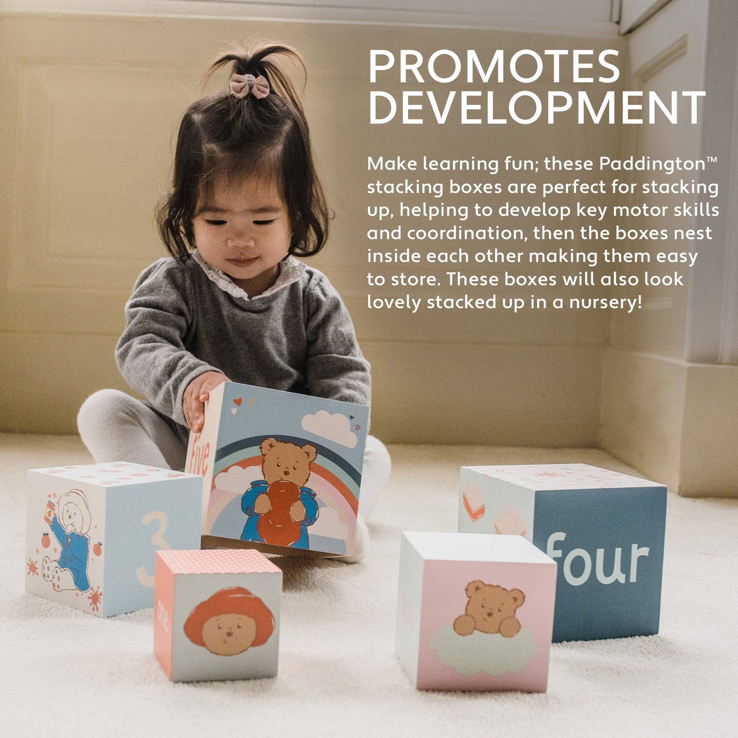 Paddington™ Wooden Stacking Cubes