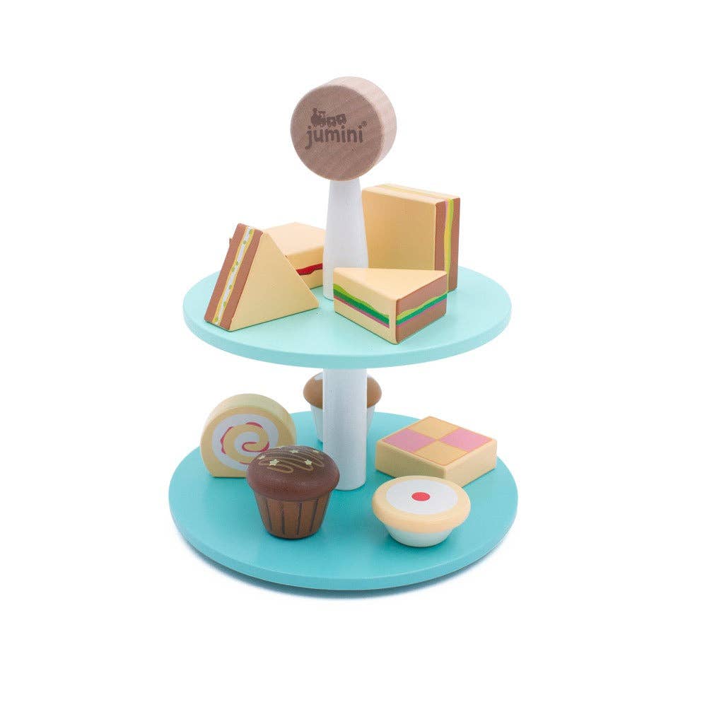 Little Diners Cake Stand – Wooden Pretend Play Tea Set