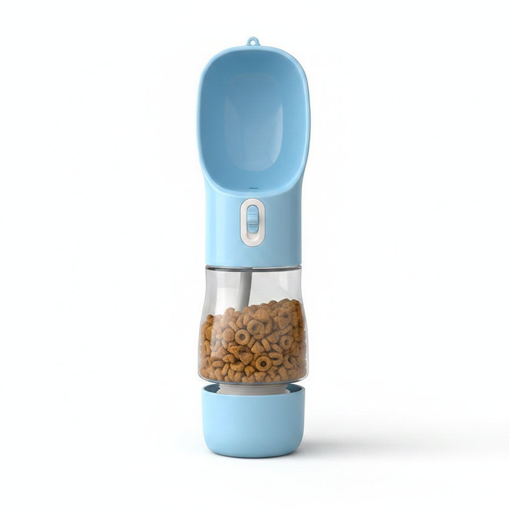 Portable Dog Water Bottle with Drinking Bowl for Outdoor Travel