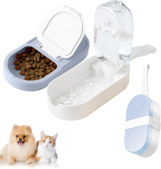 2-in-1 Portable Dog Water Bottle and Food Container for Travel