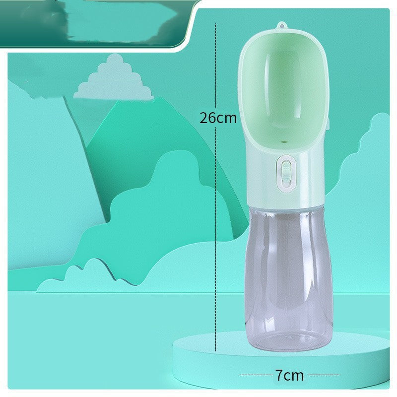 Portable Dog Water Bottle with Drinking Bowl for Outdoor Travel
