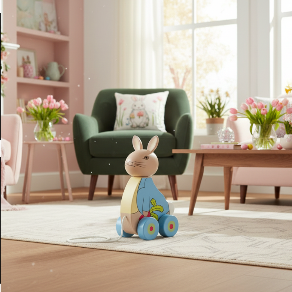 Peter Rabbit Wooden Pull Along Toy