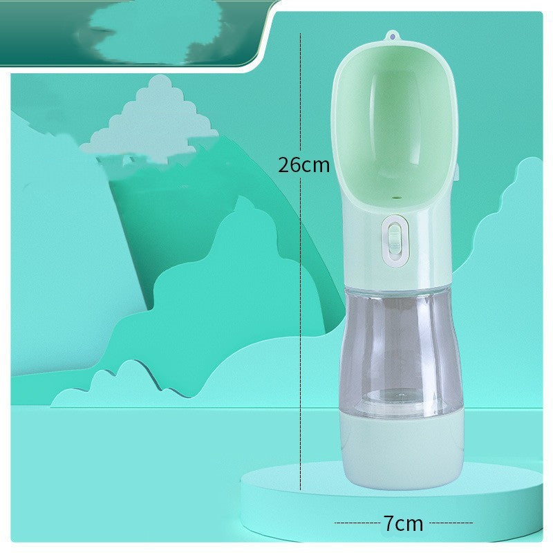 Portable Dog Water Bottle with Drinking Bowl for Outdoor Travel
